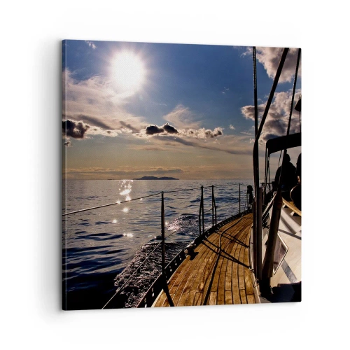 Obraz na plátne - Plavba smerom k slnku - 60x60 cm