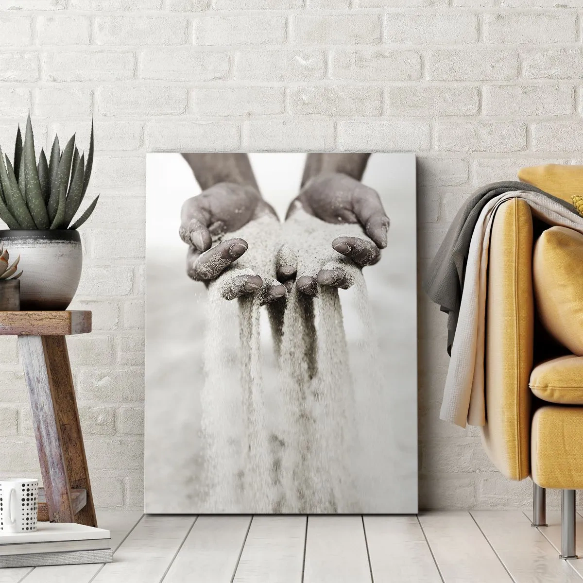 Obraz na plátne - Týmito rukami… - 55x100 cm