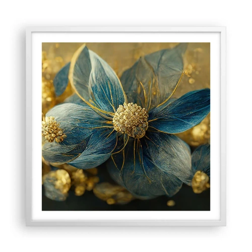Plagát v bielom ráme - Rozkvitnúť zlatom - 60x60 cm