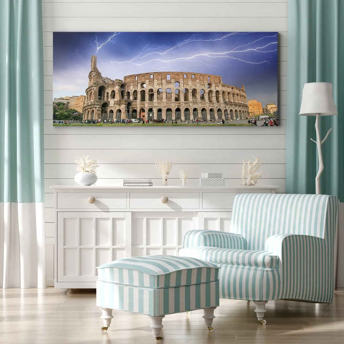 Obraz na plátne - Aréna boja - 120x50 cm