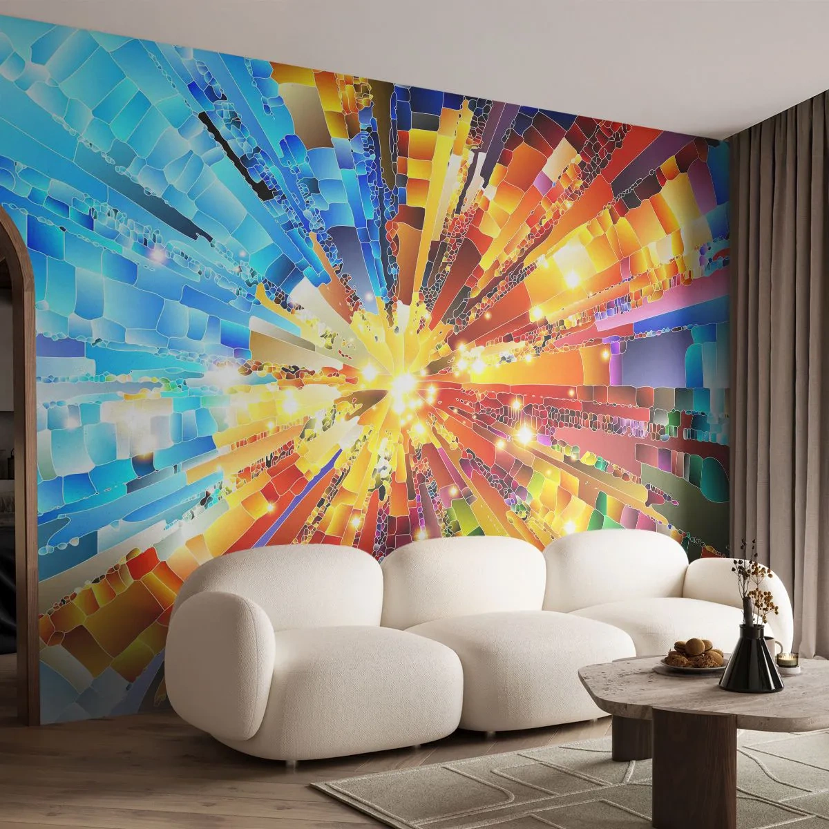 Fototapeta Standard Eco - In medias res - Abstrakcia, Kus, 3D - 400x280 cm