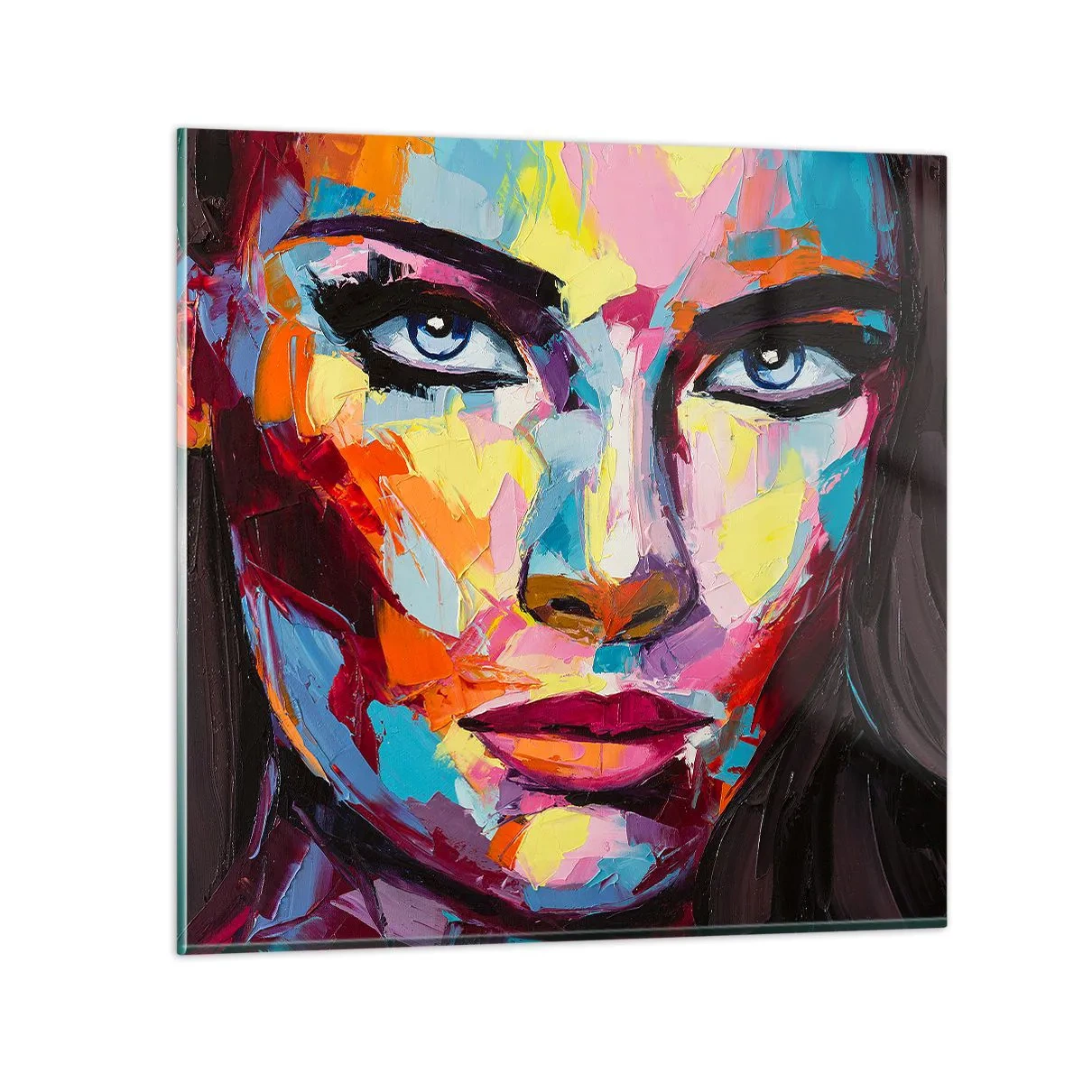 Obraz na skle - Tiež farebná duša - 60x60 cm