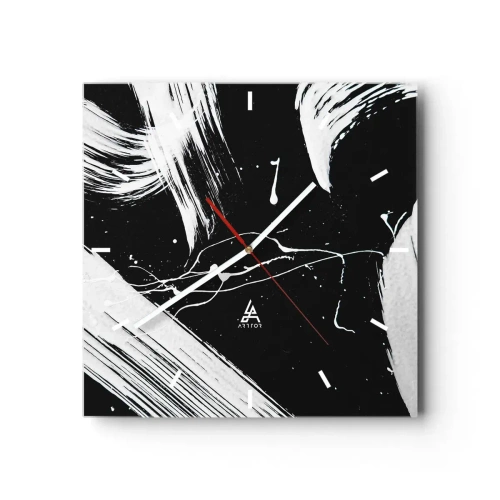 Nástenné hodiny - Prelomiť temnotu - 30x30 cm