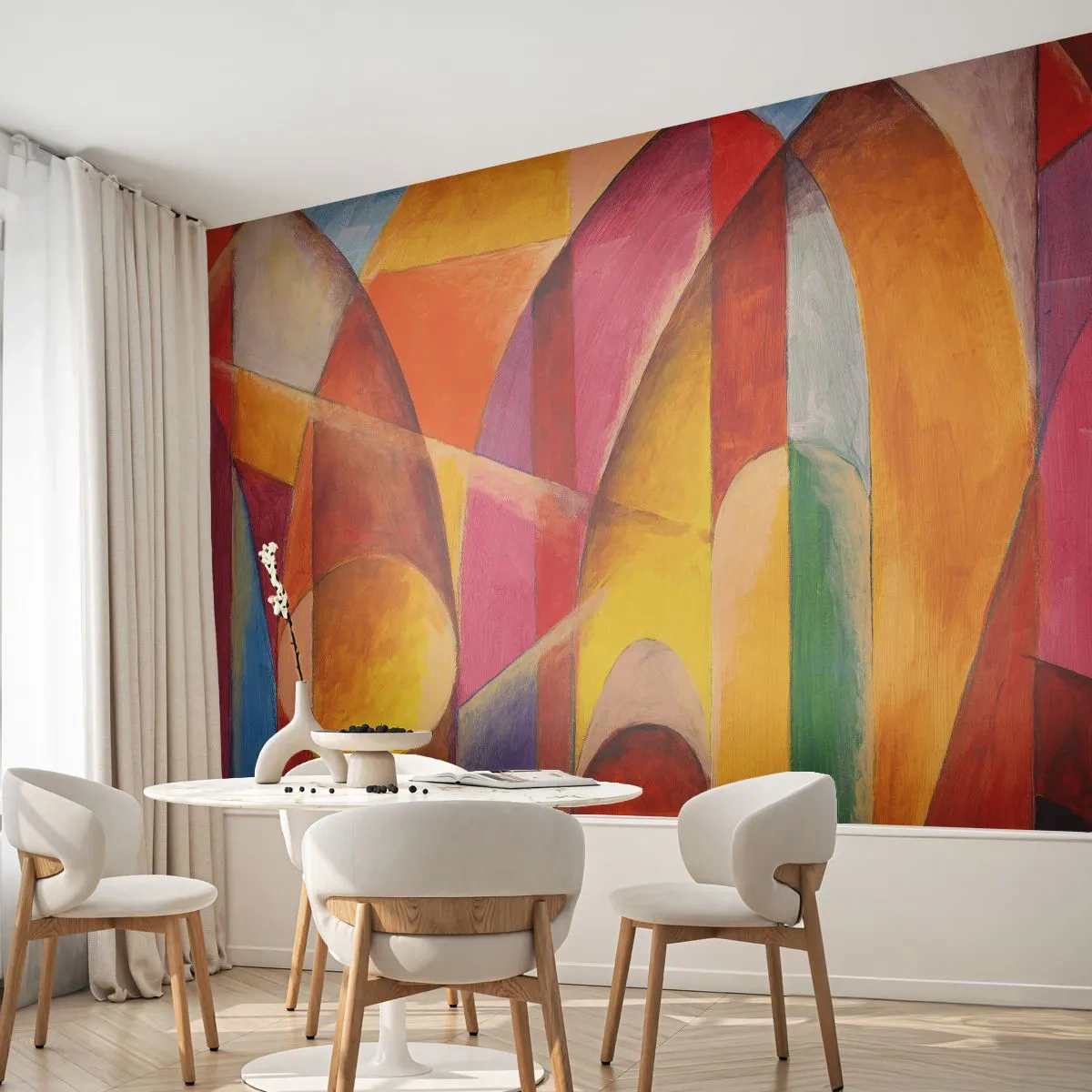 Samolepiaca Fototapeta Deluxe Sticker - Katedrála slnka - Abstrakcia, Kus, Moderné umenie - 250x175 cm