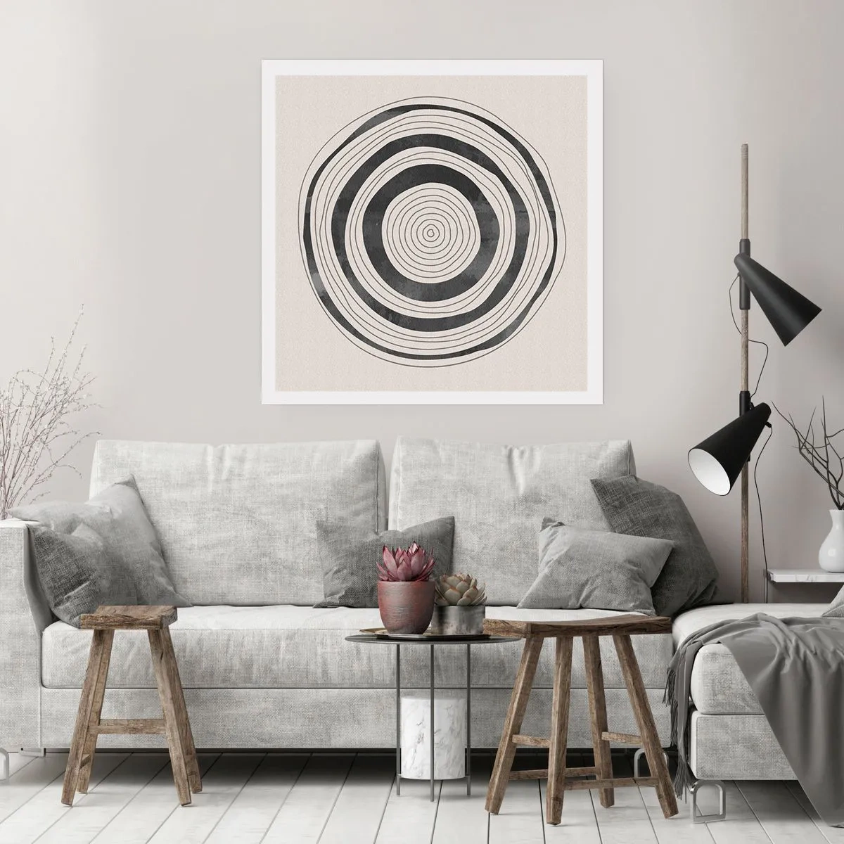 Plagát - Dôležité je to, čo je uprostred - 50x50 cm