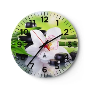 Nástenné hodiny - Chladná sviežosť - 40x40 cm