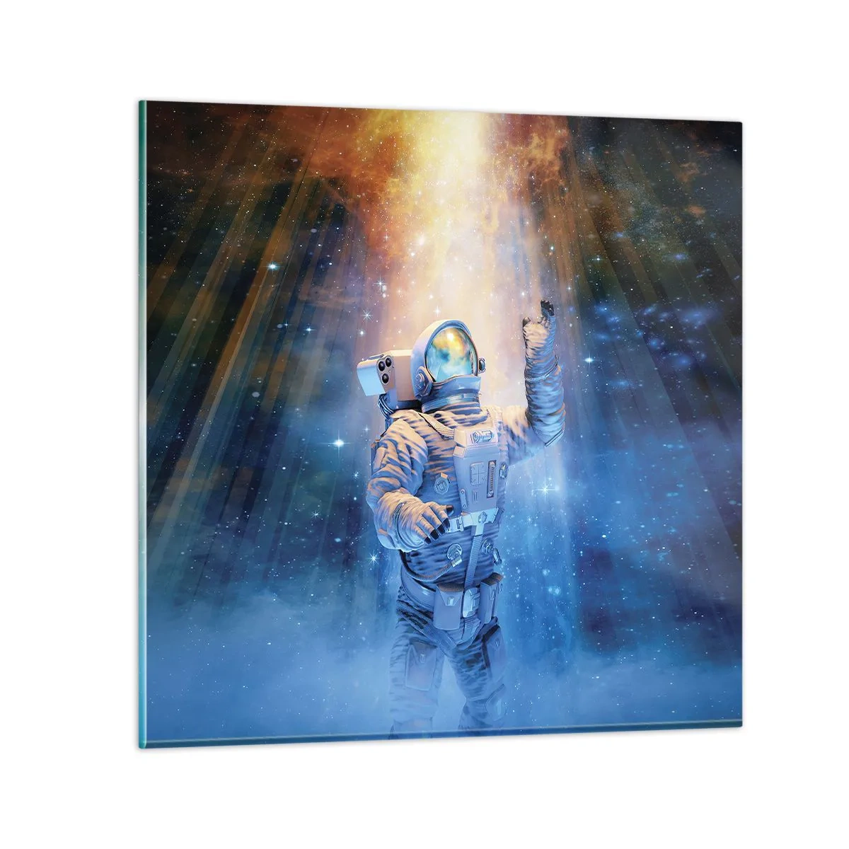 Obraz na skle - Konečne v cieli - 70x70 cm