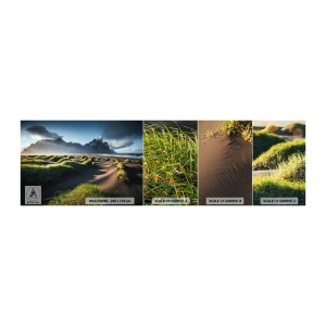 Vzorka Fototapeta Standard Eco - Harmónia živlov - Krajina, Island, hory - 100x30 cm