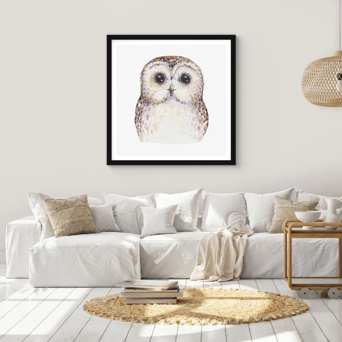 Plagát v čiernom ráme - Pozri sa mi do očí - 60x60 cm