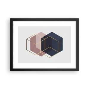 Plagát v čiernom ráme - Sila jednoduchosti - 40x30 cm