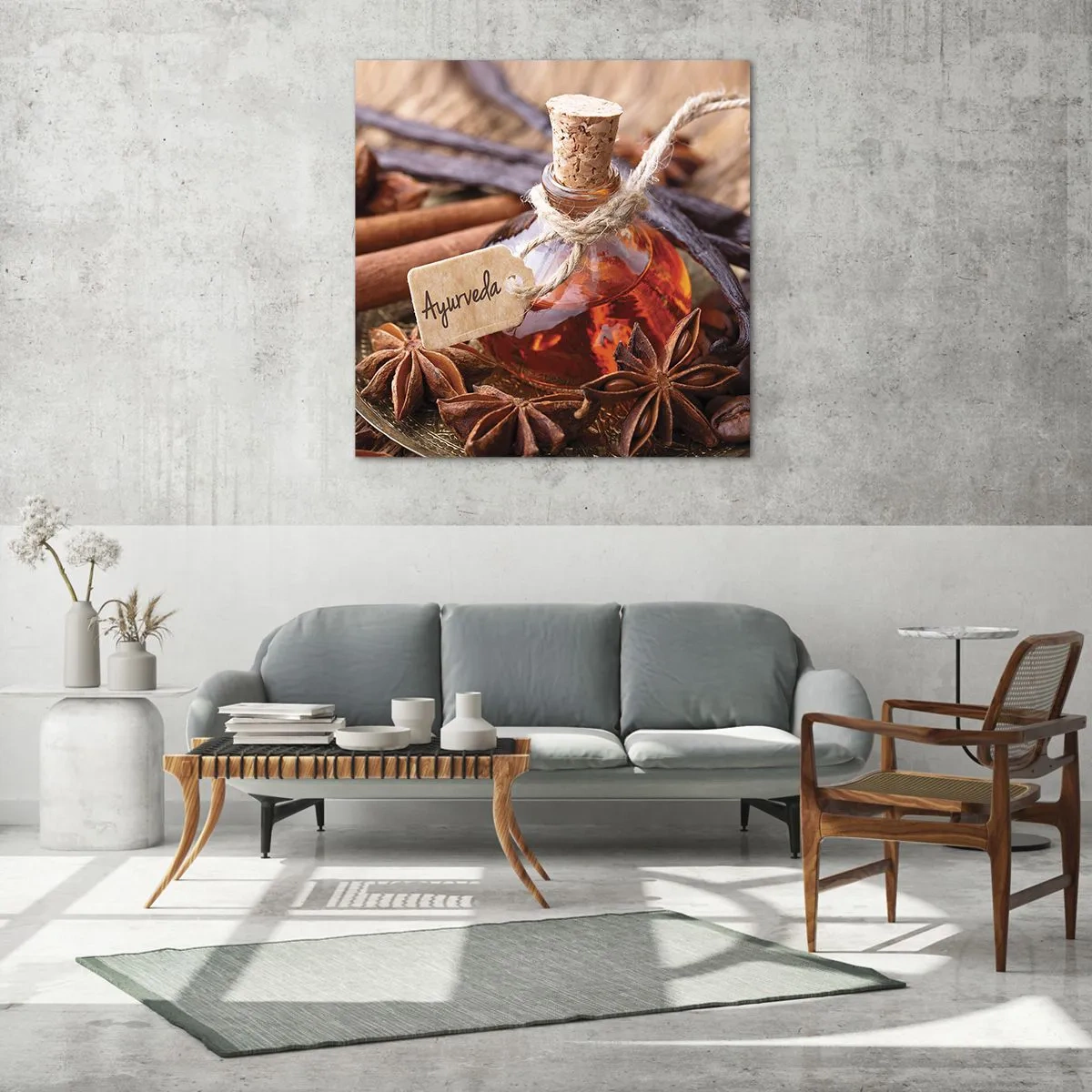 Obraz na skle - K jednote tela a ducha - 70x70 cm