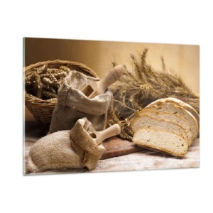 Obraz na skle - Ako utnúť nožom - 120x80 cm