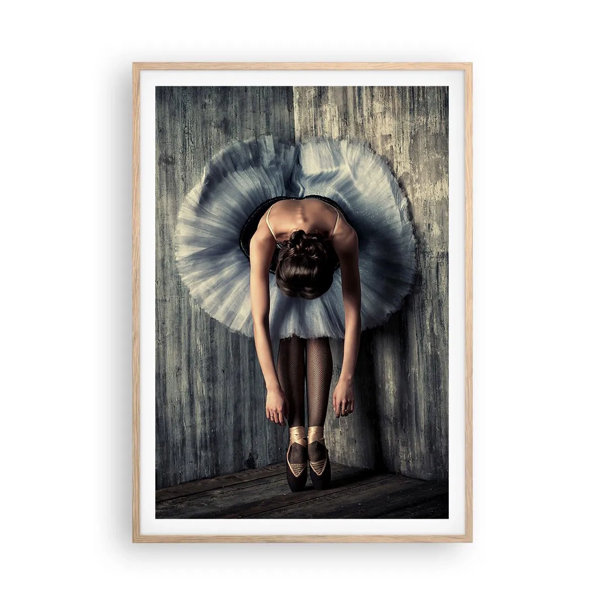 Plagát v ráme zo svetlého duba - Keď dohrá hudba - 70x100 cm