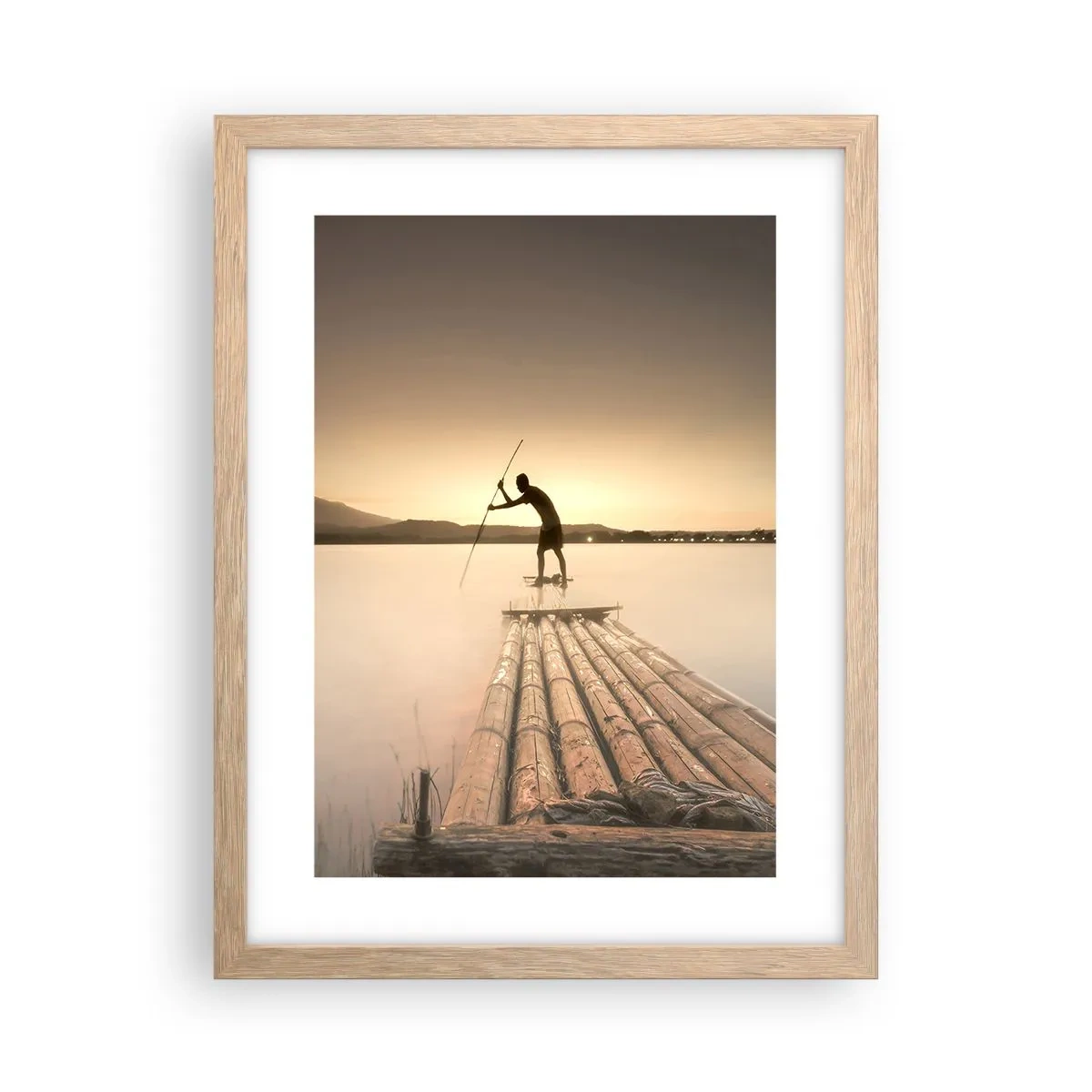 Plagát v ráme zo svetlého duba - Pred odpočinkom - 30x40 cm