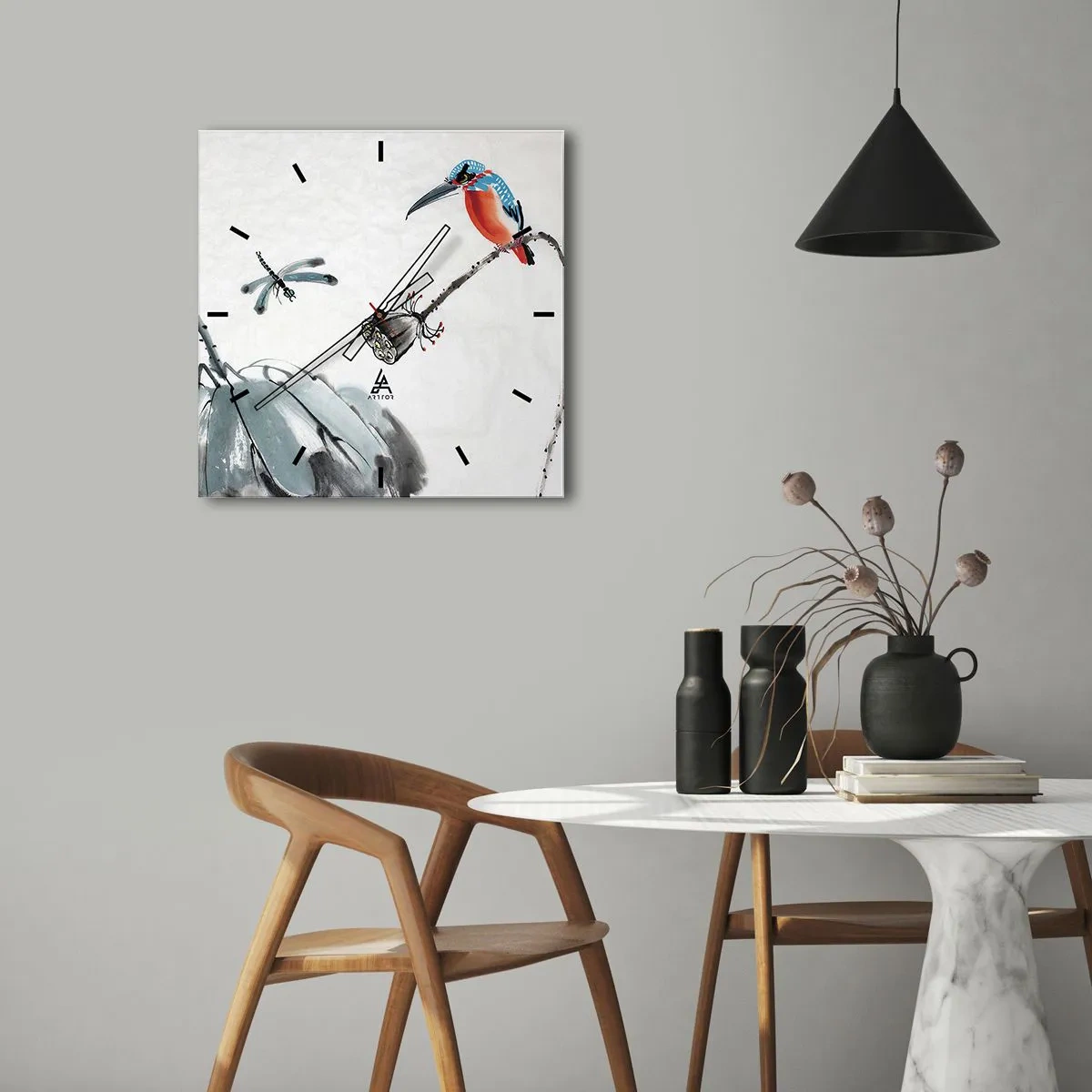 Nástenné hodiny - Život lúky - 30x30 cm