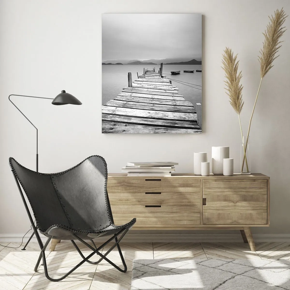 Obraz na skle - Za horami, za morom - 70x100 cm