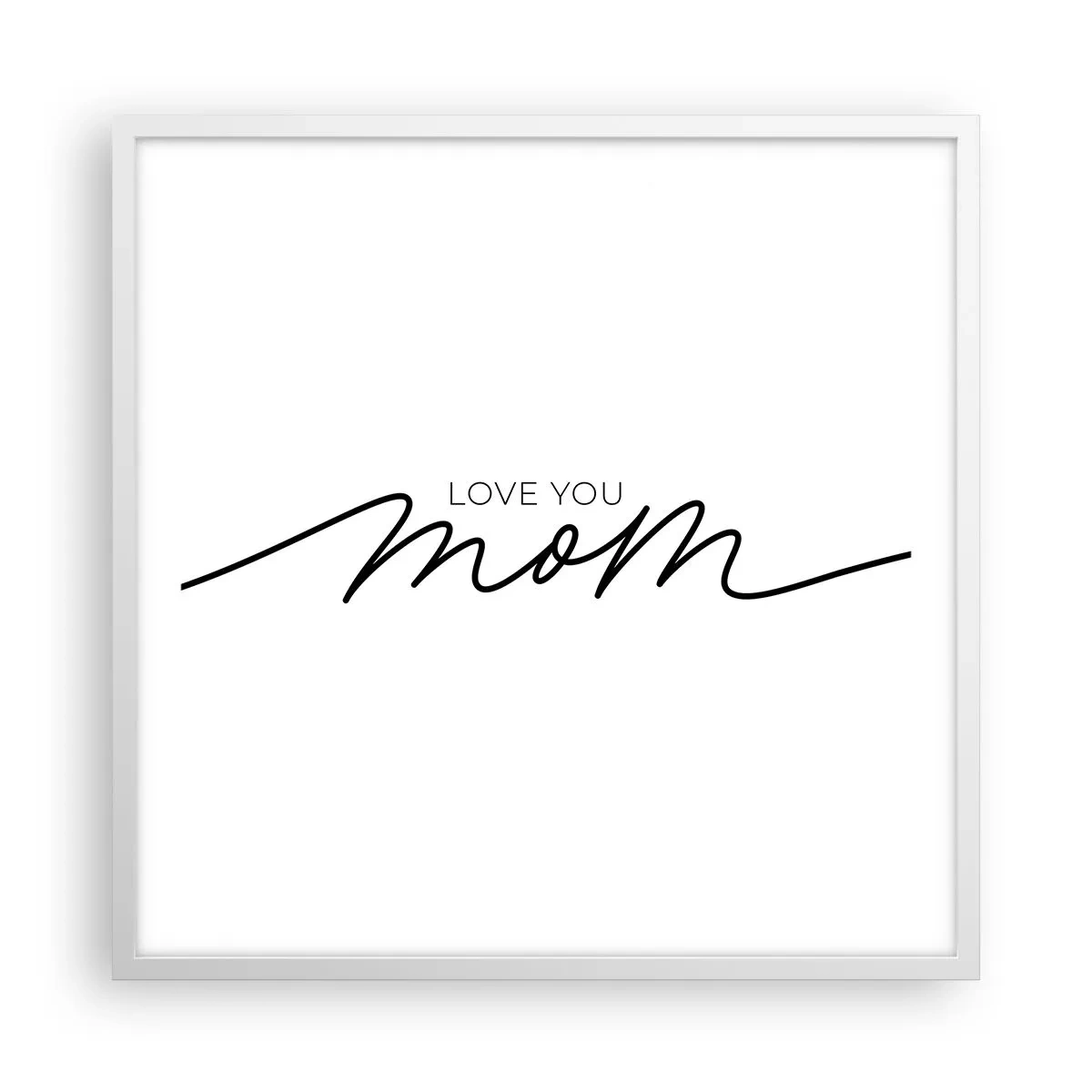 Plagát v bielom ráme - Veľké dojatie - 60x60 cm