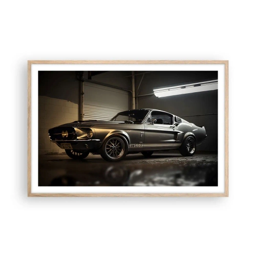 Plagát v ráme zo svetlého duba - Návrat do minulosti - 91x61 cm