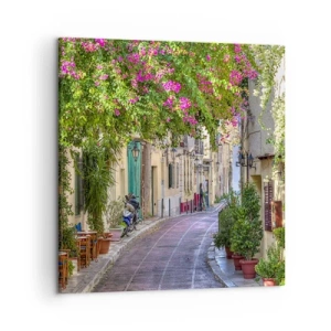 Obraz na plátne - Kvitnúce zákutie - 50x50 cm