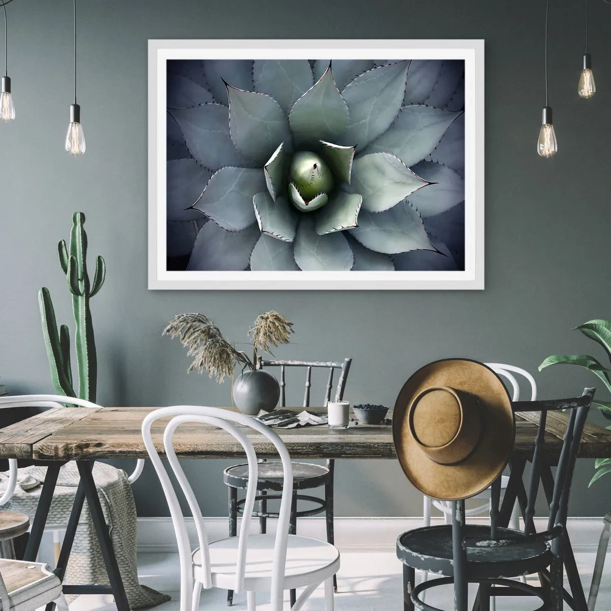 Plagát v bielom ráme - Zvádza a varuje - 50x40 cm