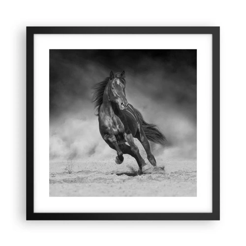 Plagát v čiernom ráme - Hodné samotného emira - 40x40 cm