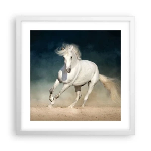 Plagát v bielom ráme - Sloboda v čistom stave - 40x40 cm