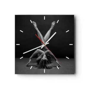 Nástenné hodiny - Geometria nahoty - 40x40 cm