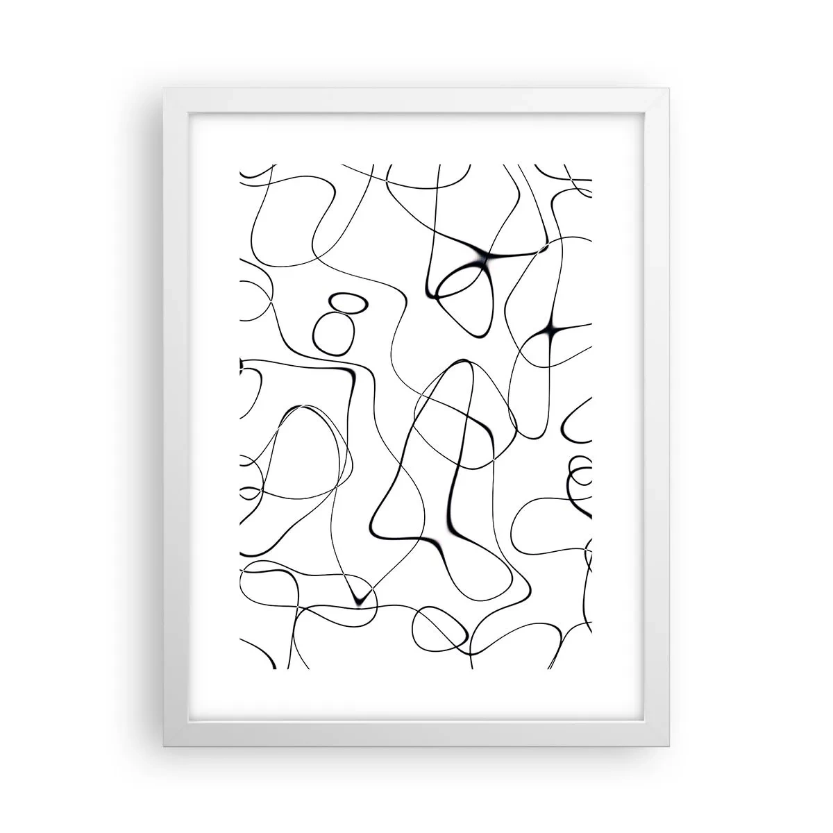 Plagát v bielom ráme - Cesty života, zákruty osudu - 30x40 cm