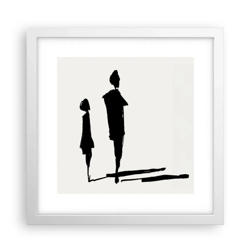 Plagát v bielom ráme - Určite spolu? - 30x30 cm