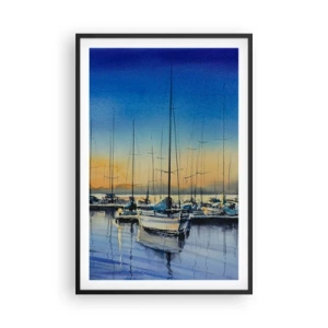 Plagát v čiernom ráme - Koniec dobrého dňa - 61x91 cm