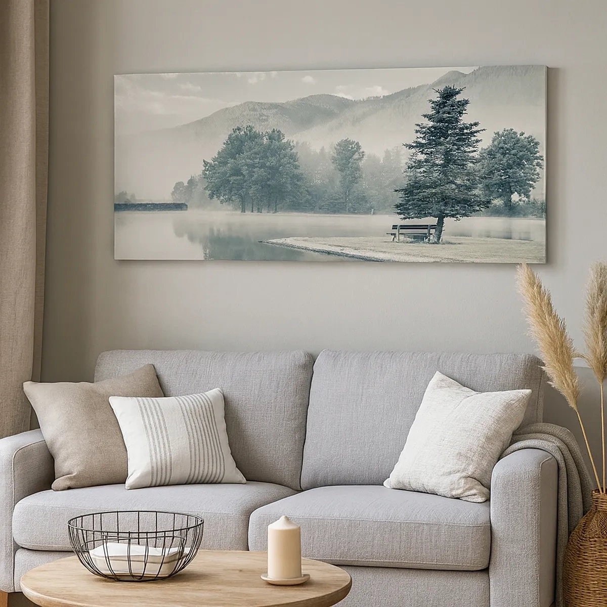 Obraz na plátne - Jazero ešte spí - 30x30 cm