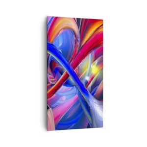 Obraz na plátne - Tanec farieb - 55x100 cm