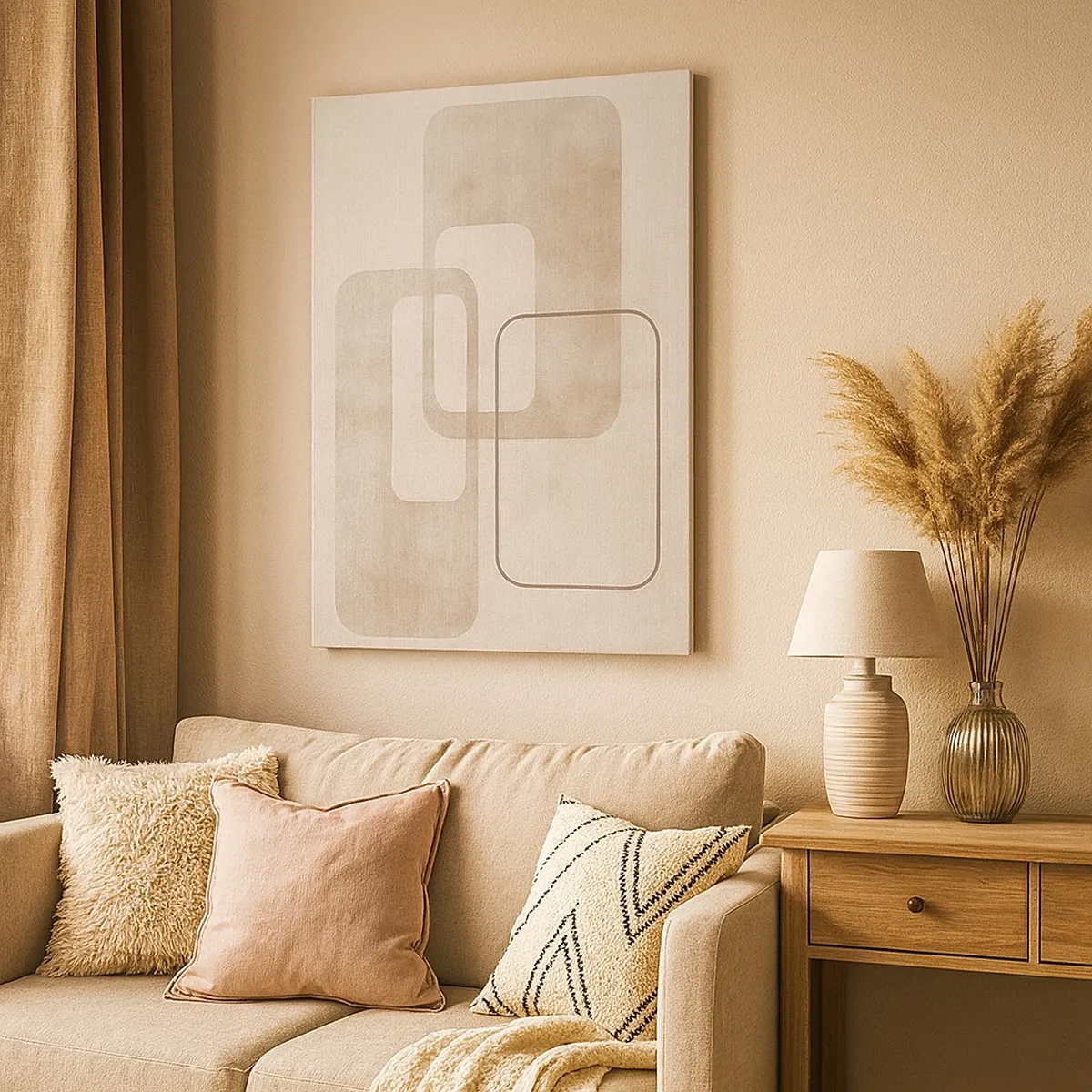 Obraz na plátne - Geometrická fúga - 50x70 cm