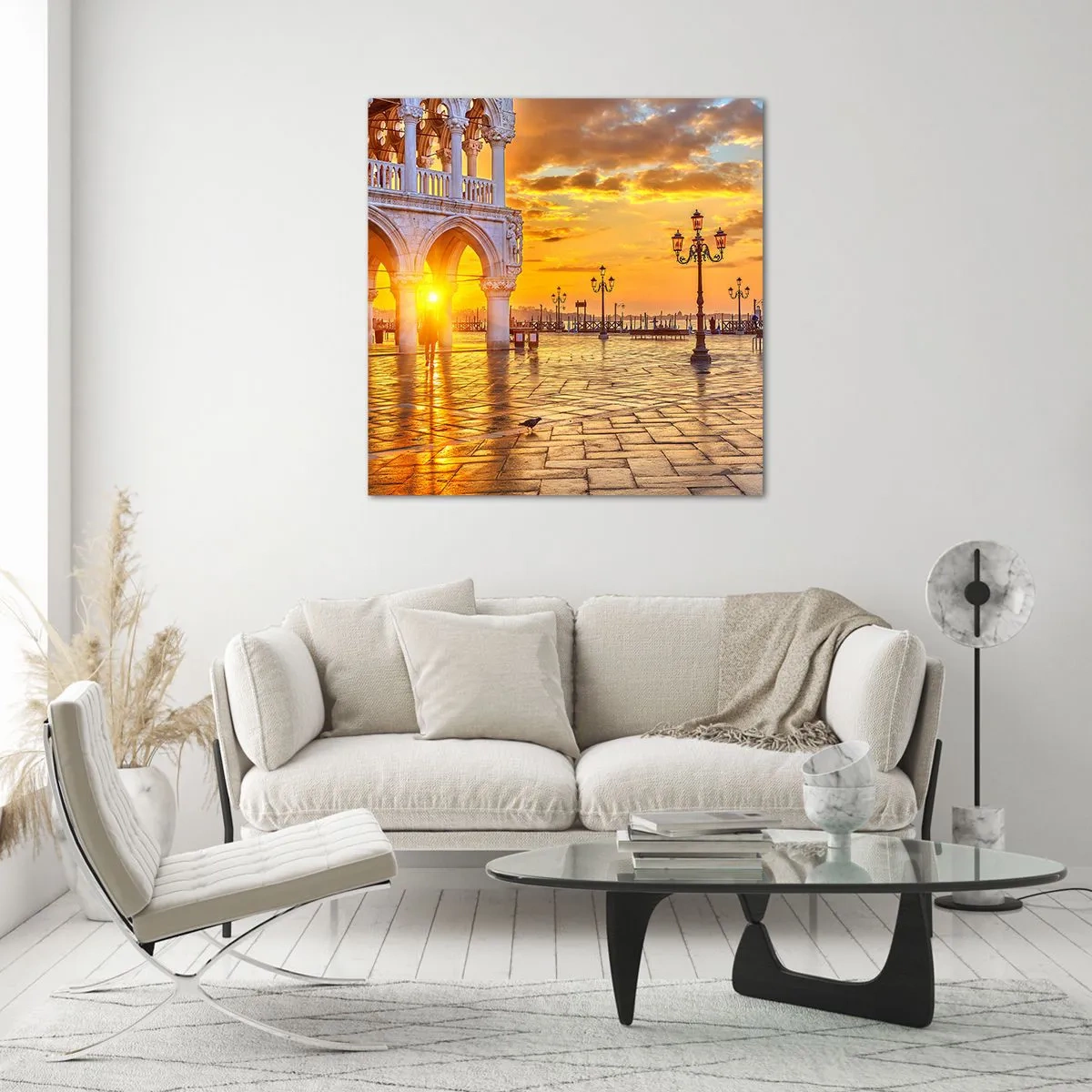 Obraz na skle - Kde sú všetci? - 60x60 cm