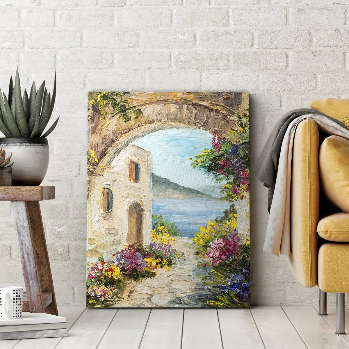 Obraz na plátne - Pôvab pobrežnej krajiny - 80x120 cm