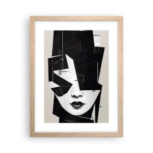 Plagát v ráme zo svetlého duba - Hlboko skryté - 30x40 cm