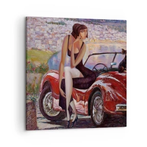 Obraz na plátne - Leto? Len na Riviére - 60x60 cm