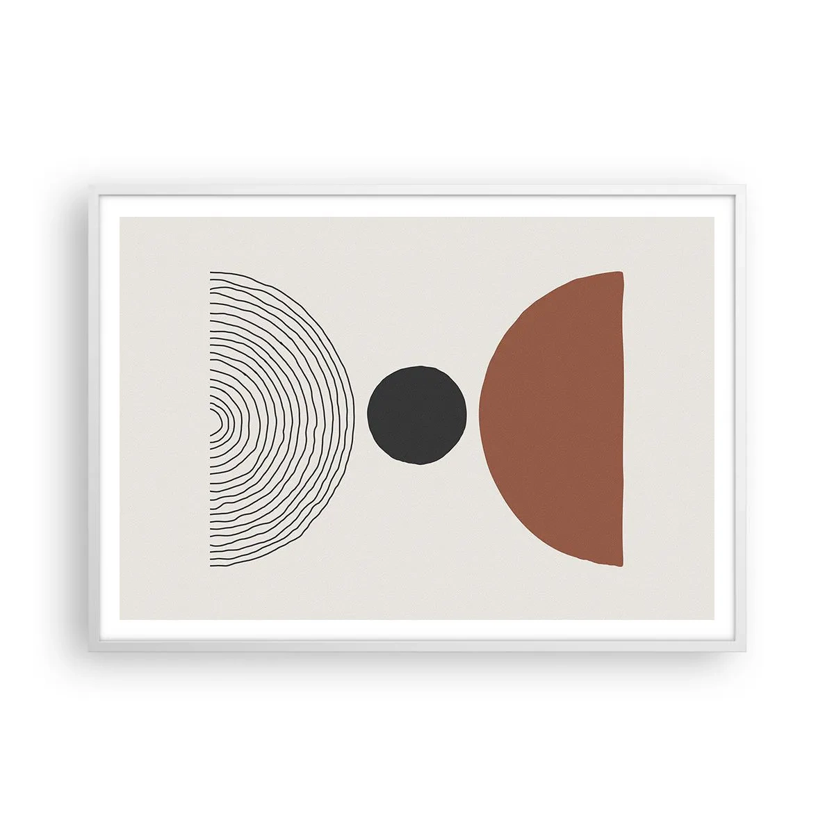 Plagát v bielom ráme - V centre pozornosti - 100x70 cm