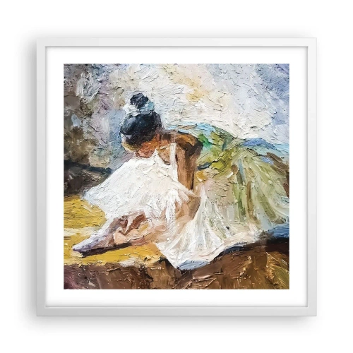Plagát v bielom ráme - Z Degasovho obrazu - 50x50 cm