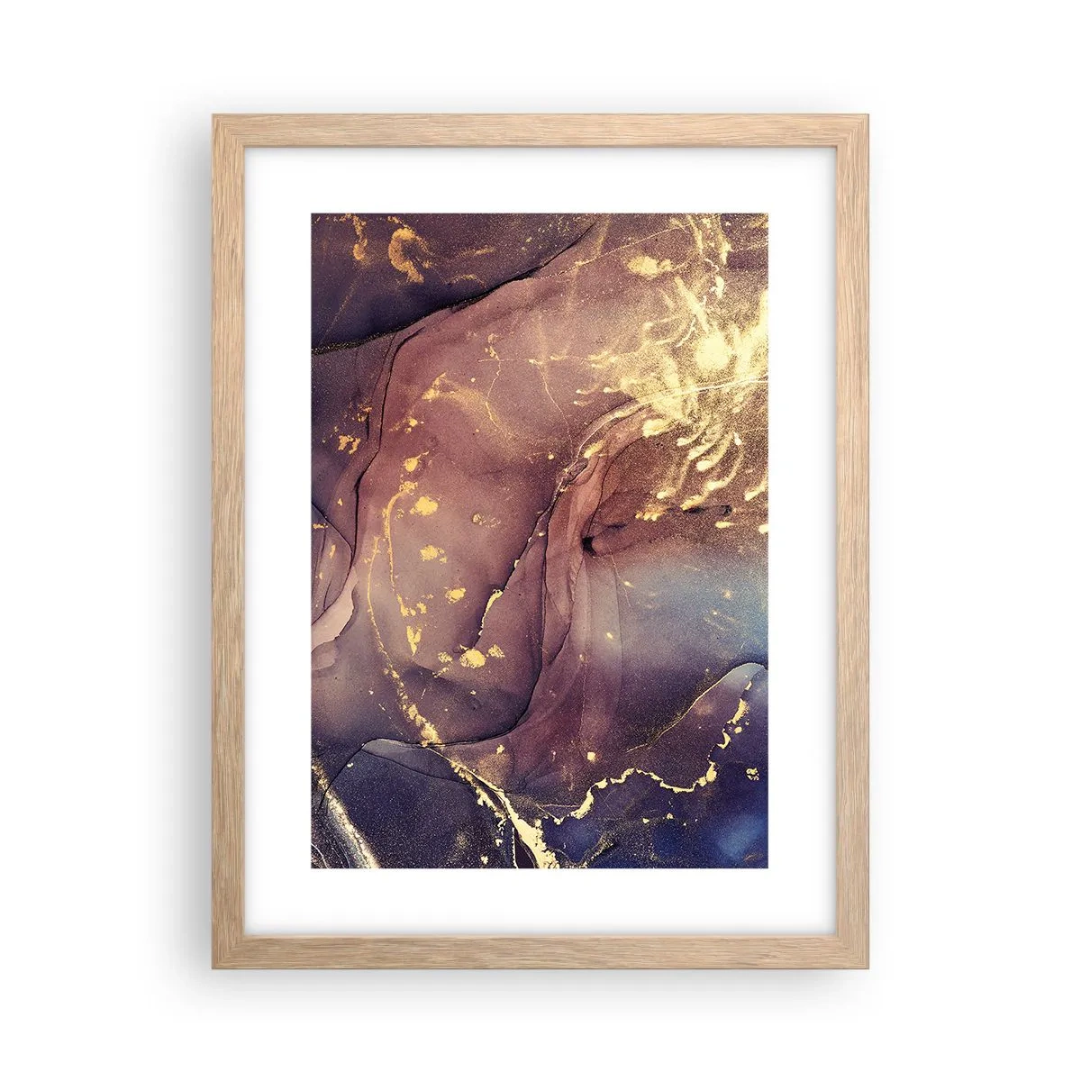 Plagát v ráme zo svetlého duba - Hmota a duch - 30x40 cm