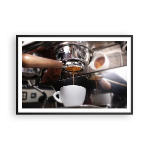 Plagát v čiernom ráme - Dobrá chvíľa dňa - 91x61 cm