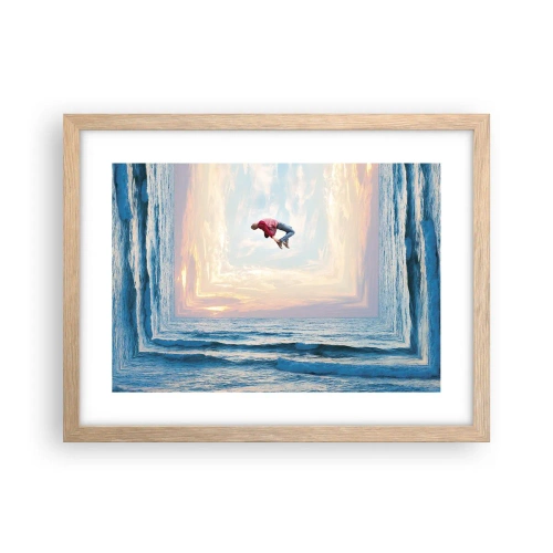 Plagát v ráme zo svetlého duba - Do inej dimenzie - 40x30 cm