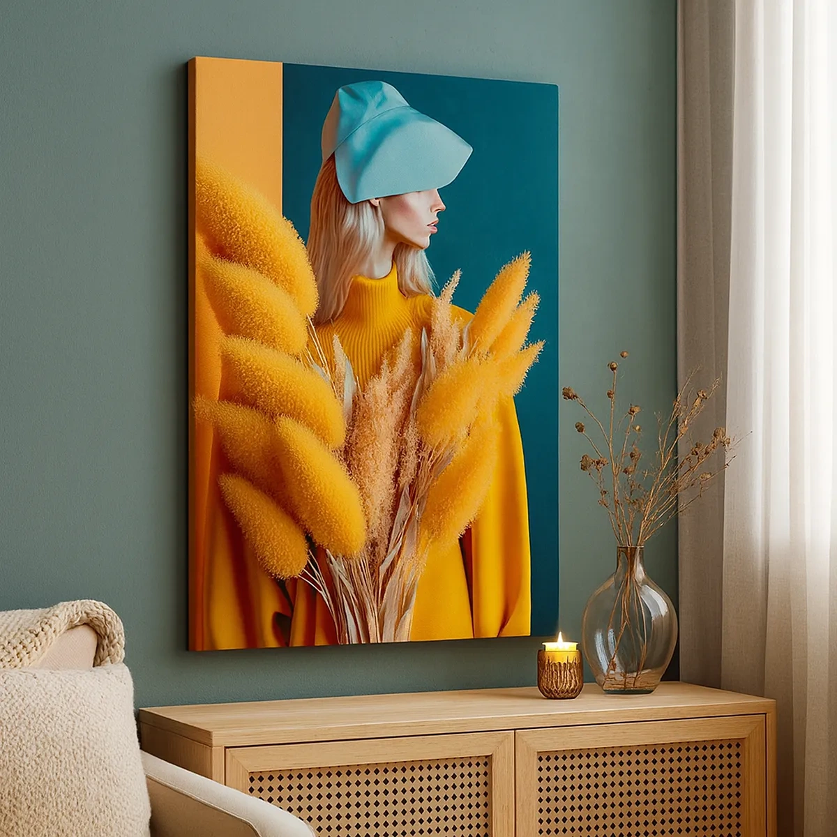 Obraz na plátne - Chlpatý portrét - 50x70 cm