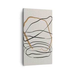 Obraz na plátne - Kompozícia – tanec v slučke - 45x80 cm