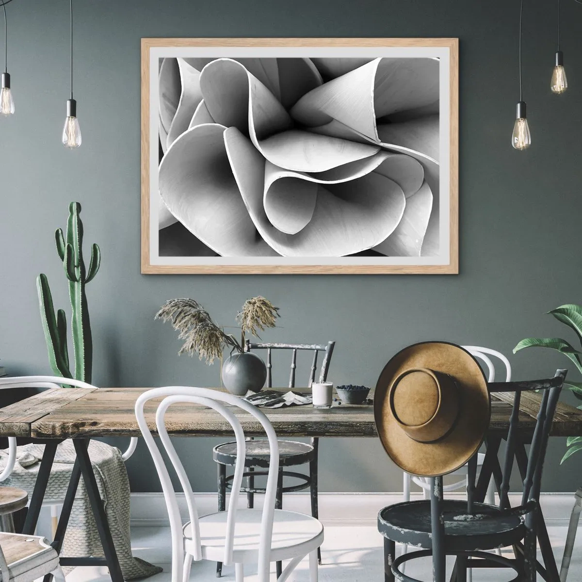 Plagát v ráme zo svetlého duba - Deje sa vo vesmíre - 100x70 cm