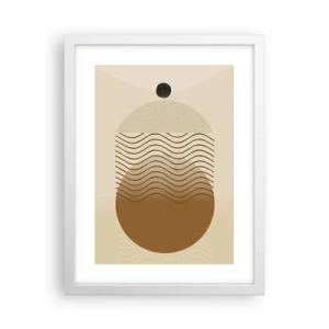 Plagát v bielom ráme - O pôvode geometrických obrazcov - 30x40 cm