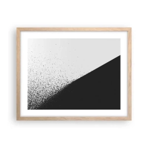 Plagát v ráme zo svetlého duba - Rýchlejšie a rýchlejšie, viac a viac - 50x40 cm