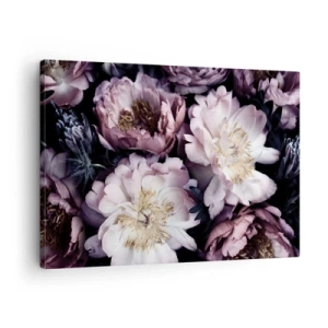 Obraz na plátne - Kvety v jemných pastelových odtieňoch - 70x50cm - Kytica v starom štýle - Moderná nástenná dekorácia do obývacej izby a spálne ARTTOR