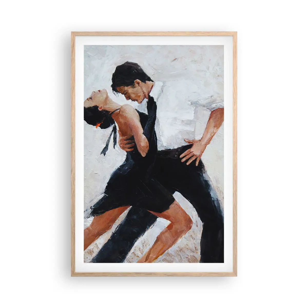 Plagát v ráme zo svetlého duba - Tango mojich túžob a snov - 61x91 cm