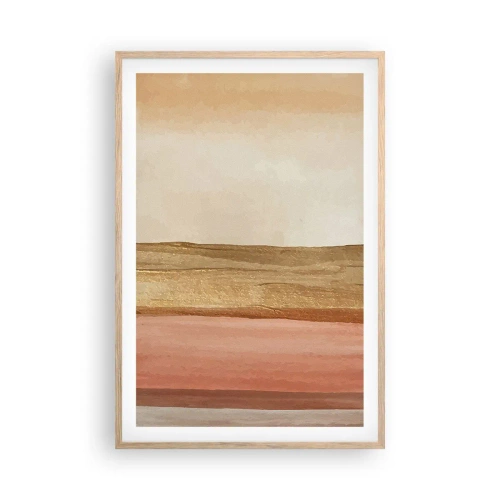 Plagát v ráme zo svetlého duba - Vertikálna kompozícia - 61x91 cm